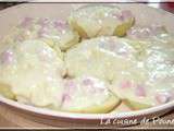 Pommes de terre farcies cancoillote et jambon