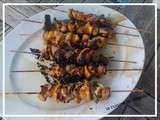 Brochette de poulets et poivron