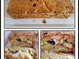 Cake aux aubergines coppa mozza au curcuma