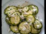 Carpaccio de courgette