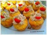 Cupcake au thon et tomate cerise au thermomix ou sans