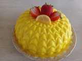 Entremets au citron et aux fraises