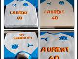 Gâteau maillot de foot de l'om