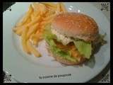 Hamburger poisson frites