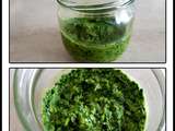 Pesto de feuilles de blettes