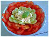 Salade tomate mozza concombre