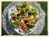 Salade verte colorés à la feta