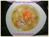 Soupe de porc aux légumes d'hiver au thermomix