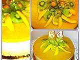 Bavarois aux fruits exotiques et vanille