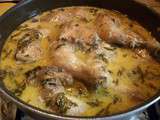 Poulet cremeux a l'estragon