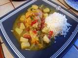 Poulet sucré salé au curry ou poulet a l'espagnole