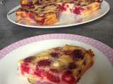 Clafoutis framboise chocolat blanc