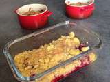 Crumble framboise et noix de coco