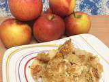 Crumble Vegan pomme poire vanille