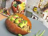 Jacket Potatoes vegan ou patate douce farcie quinoa lentille avocat