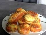 Muffins à la roquette, tomates séchées et parmesan