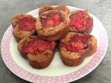 Petits fondant au chocolat au lait, cœur de fraise