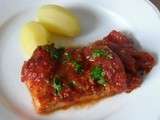 Poisson sauce tomate moutarde