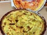 Quiche au pesto, courgettes et parmesan