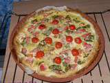 Quiche poivrons, lardons et tomates