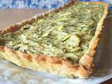 Quiche Vegan courgette citron et menthe