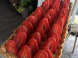 Tarte aux fraises et crème citron