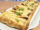 Tarte rectangulaire pomme brie et citron