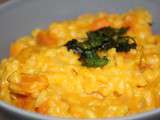 Risotto patate douce, curry et lait de coco