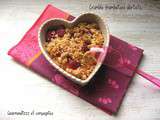 Crumble Framboises Abricots