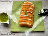 Melon et mozzarella au basilic frais