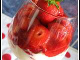 Verrines fraises et fromage blanc