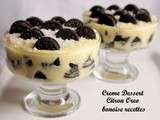 Creme dessert citron oreo