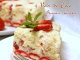 Dessert chocolat blanc fraises