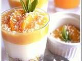 Dessert Verrine, aux peches