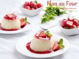 Flan au four a la vanille