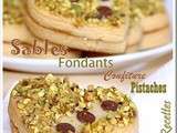 Gateau sec / sables confiture pistaches