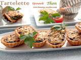 Tartelettes thon epinards