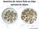 Boulettes de chèvre frais au chips de sarrasin (saveur chèvre)