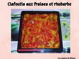 Clafoutis aux fraises et rhubarbe