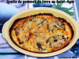 Gratin de pommes de terre au Saint-Agur