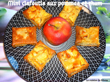 Mini clafoutis aux pommes et au rhum