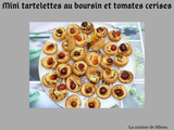 Mini tartelettes au boursin et tomates cerises