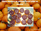 Minis moelleux au potimarron en coque en chocolat