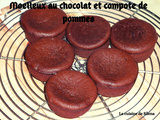 Moelleux au chocolat et compote de pommes