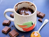 Mug Cake au chocolat et caramel au beurre salé