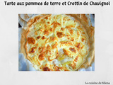 Tarte aux pommes de terre et crottin de Chavignol