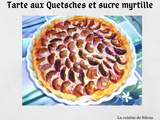 Tarte aux questchs et sucre myrtille