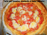 Tarte aux tomates, moutarde et Saint Nectaire