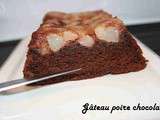 Gateau chocolat poire