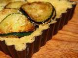 Tarte de polenta aux courgettes